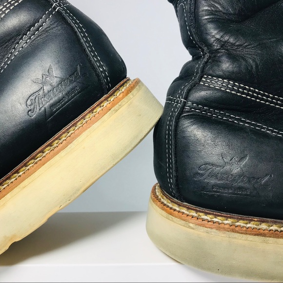 🌹Thorogood Navy Heritage Boots 13 EE Wide - Picture 2 of 8